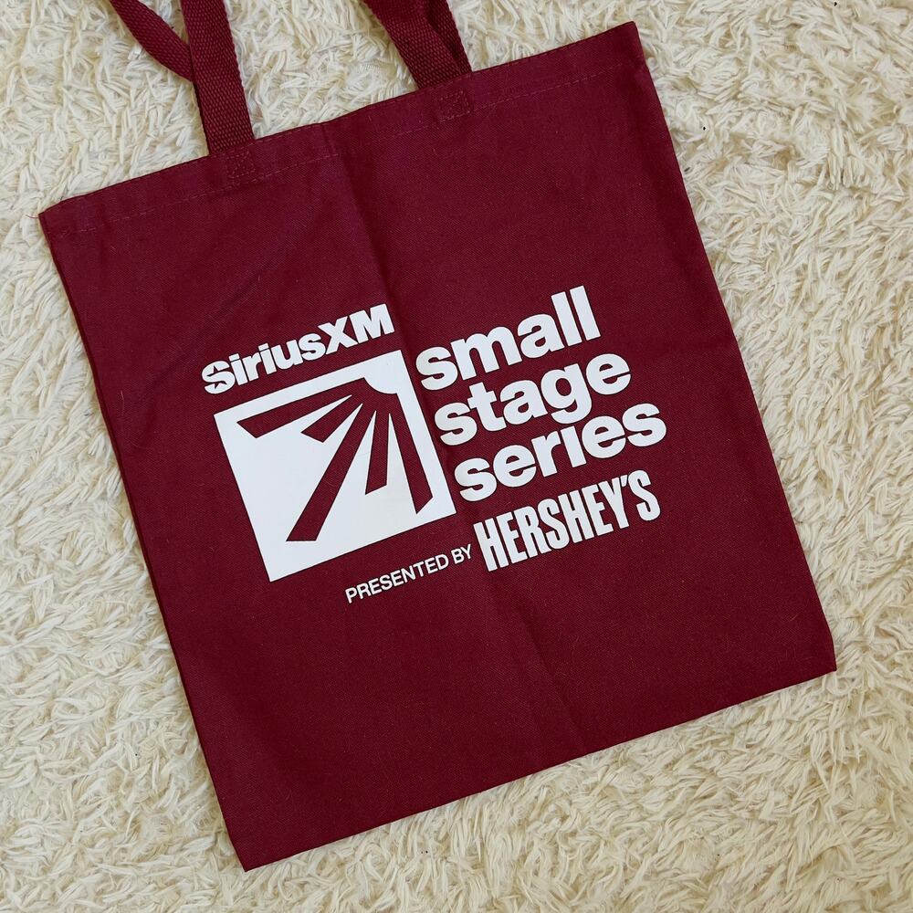 SiriusXM Small Stage Series Maroon Tote Bag Presented by Hershey's